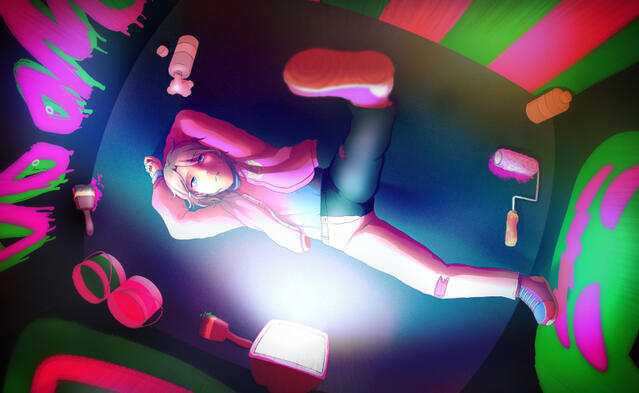 OC art (Project Sekai fan oc card concept)